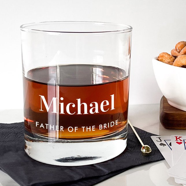 Personalisierter Vater der Braut Whiskyglas (Von Creator hochgeladen)