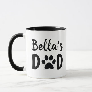 Personalisierter Vater der Katze mit dem Namen des Tasse