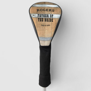 Personalisierter Vater der Whiskey-Fässe Golf Headcover