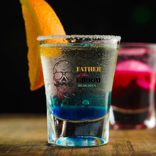 Personalisierter Vater des Groom-Hochzeitstags Schnapsglas