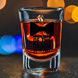 Personalisierter Vater des Groom-Hochzeitstags Schnapsglas