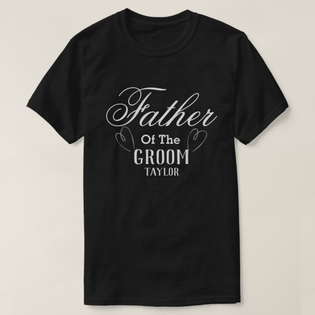 Personalisierter Vater des Groom-T - Shirt (Design vorne)