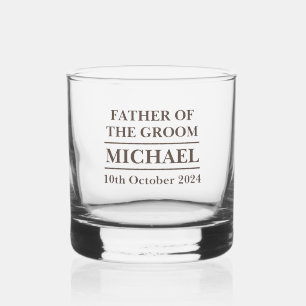 Personalisierter Vater des Groom Tumblers Whisky Whiskyglas