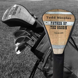 Personalisierter Vater des Grooms Golf Headcover