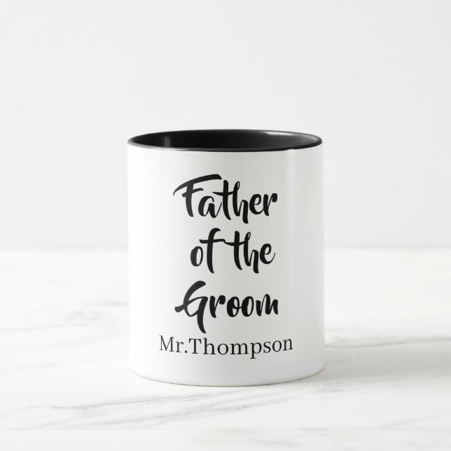 Personalisierter Vater des Grooms Tasse (Zentrum)