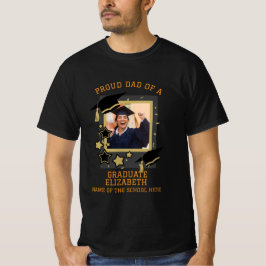 Personalisierter Vater eines Graduate Foto T-Shirt