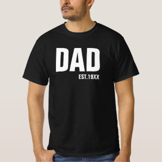 Personalisierter Vater Est. 19xx T - Shirt