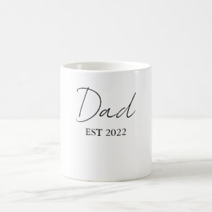 Personalisierter Vater EST. 20XX Kaffeemaschine -  Kaffeetasse
