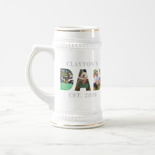 Personalisierter VATER Foto Beer Tasse Stein