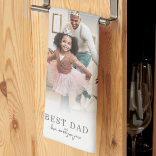 Personalisierter Vater Foto Vater Geschirrtuch