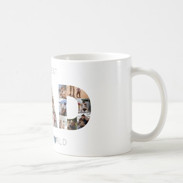 personalisierter Vater Geschenk Klassische Tasse,  Kaffeetasse (Rechts)