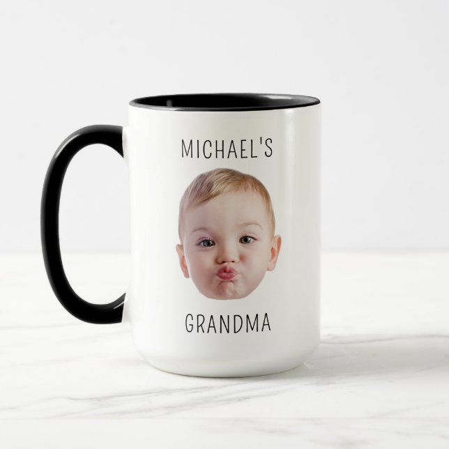 Personalisierter Vater Geschenke Kinder Foto BabyG Tasse (Links)