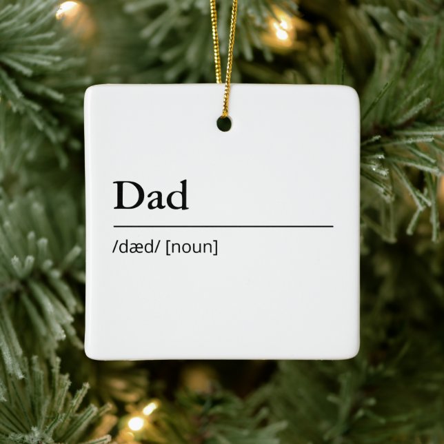 Personalisierter Vater Keramikornament (Baum)