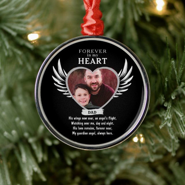Personalisierter Vater Memorial Beileid Gift Ornament Aus Metall (Baum)