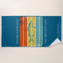 Personalisierter Vater Strandtuch