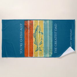Personalisierter Vater Strandtuch