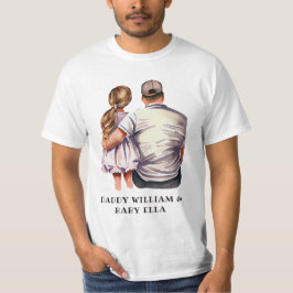 Personalisierter Vater und Tochter (2) T-Shirt