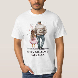 Personalisierter Vater und Tochter (2) T-Shirt