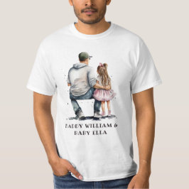 Personalisierter Vater und Tochter (3) T-Shirt