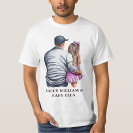 Personalisierter Vater und Tochter (3) T-Shirt