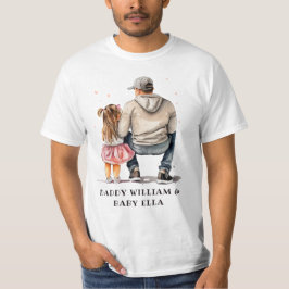 Personalisierter Vater und Tochter (6) T-Shirt