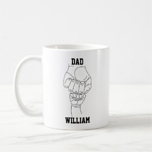 Personalisierter Vater Vater Daddy Geschenk mit de Kaffeetasse