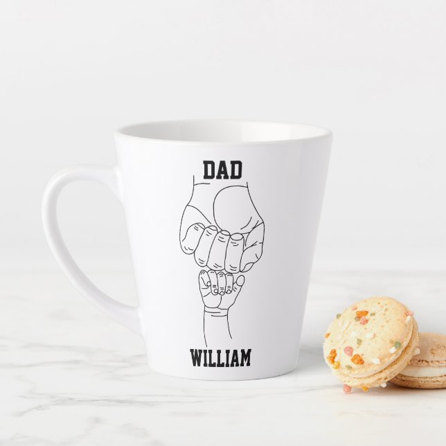 Personalisierter Vater Vater Daddy Geschenk mit de Milchtasse (Beispiel)