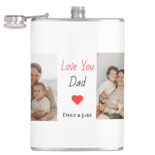 Personalisierter Vater Vatertagsgeschenke Flachmann