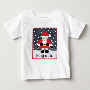Personalisierter Vater Weihnachten, Weihnachtsmann Baby T-shirt