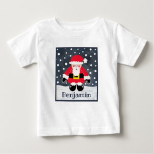 Personalisierter Vater Weihnachten, Weihnachtsmann Baby T-shirt