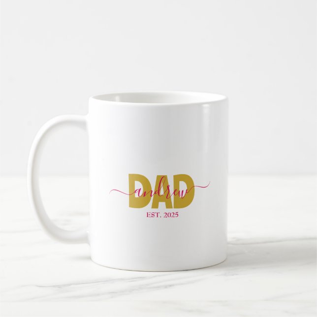 PERSONALISIERTER VATER WIRD KAFFEETASSE (Links)