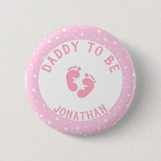 Personalisierter Vater zu Girl Fears Button