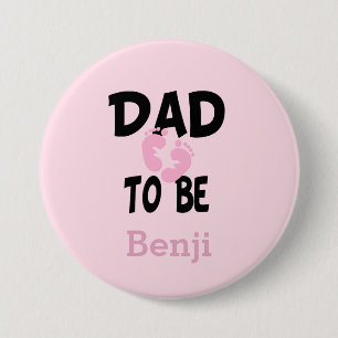 Personalisierter Vater zu sein (Mädchen) Button
