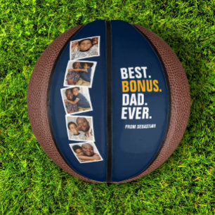 Personalisierter Vatertag Bester Bonus Vater je Mini Basketball