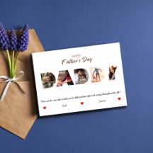 Personalisierter Vatertag DADDY FotoCollage