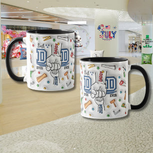 Personalisierter Vatertag "Fist Bump" Tasse