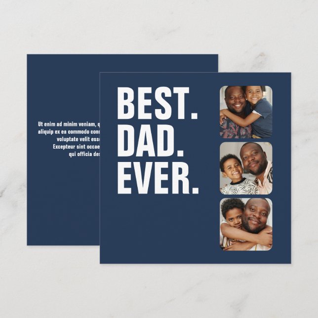 Personalisierter Vatertag Foto Geschenk Bester Vat (Vorne/Hinten)