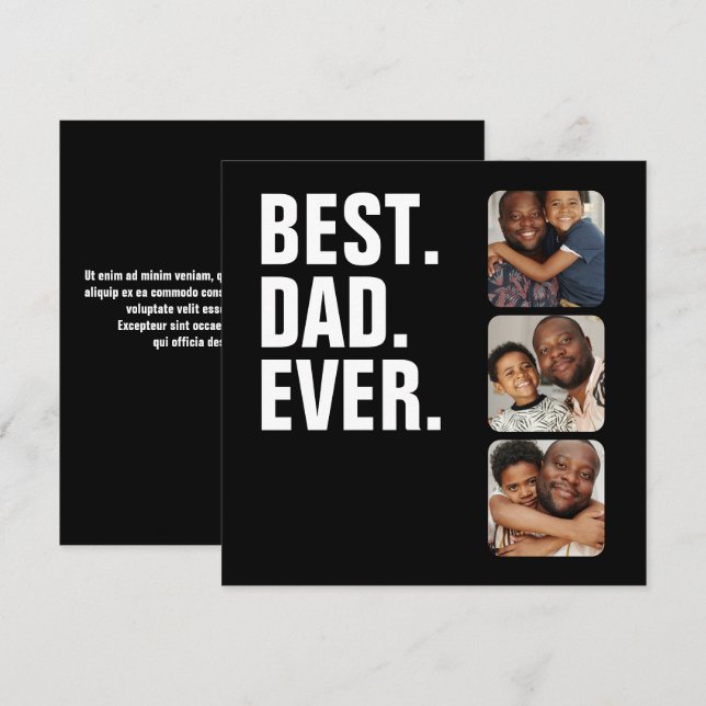 Personalisierter Vatertag Foto Geschenk Bester Vat (Vorne/Hinten)