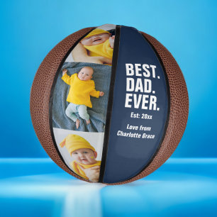 Personalisierter Vatertag Foto Geschenk Bester Vat Mini Basketball