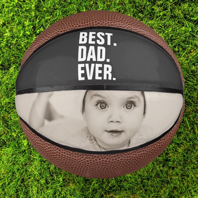 Personalisierter Vatertag Foto Geschenk Bester Vat Mini Basketball (Von Creator hochgeladen)