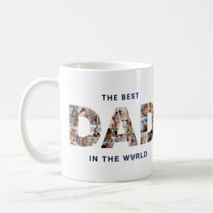 Personalisierter Vatertag-Fotocollagen-Becher Kaffeetasse