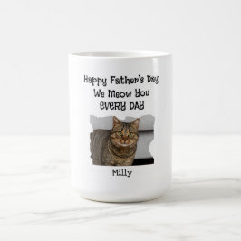 Personalisierter Vatertag Katze Tasse