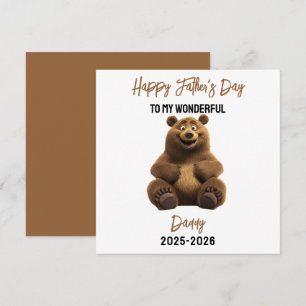 Personalisierter Vatertag mit Tier Süße Tiere Feiertagskarte