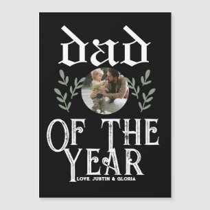 Personalisierter Vatertag, Papa des Jahres Magnetkarte