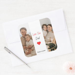 Personalisierter Vatertag Vater-Geschenk Quadratischer Aufkleber