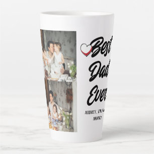 Personalisierter Vatertag, zwei Foto Collage Gesch Milchtasse