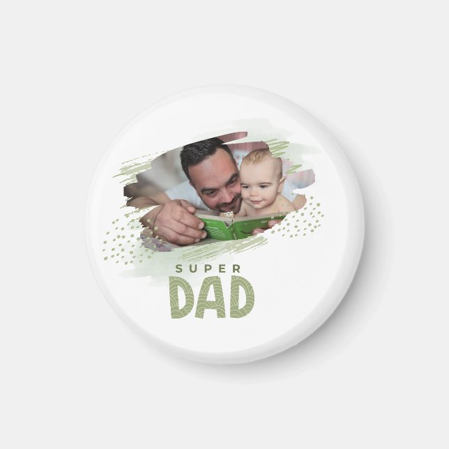 Personalisierter Vatertags-Fotomagnet Magnet (Vorne)