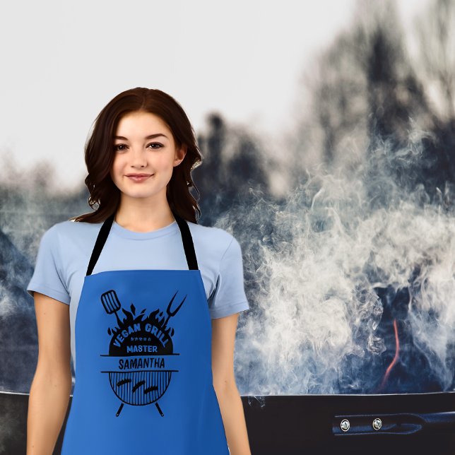Personalisierter Veganer Grillmeister Schürze (Von Creator hochgeladen)