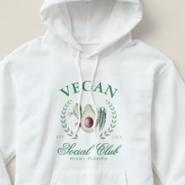 Personalisierter veganer Sozialclub mit individuel Hoodie