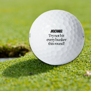 Personalisierter Versuch, nicht jeden Bunker zu tr Golfball